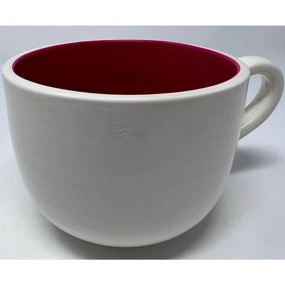 Sanrio Hello Kitty Oversized Mug/Soup Bowl 3‎ 3/4" x 5" x 3 3/4" Deep Pink - Picture 2 of 7